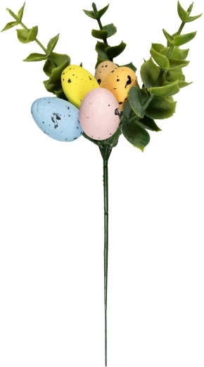 Ramoscello decorativo con uova di Pasqua 24 cm