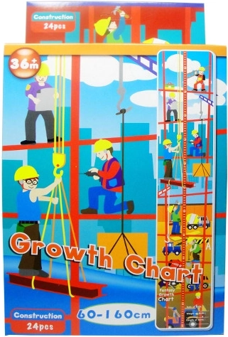 puzzle in schiuma con metro di crescita – cantiere