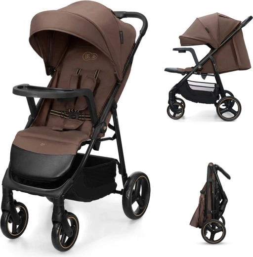Kinderkraft passeggino sportivo Trig 3 con vassoio tray velvet mocca