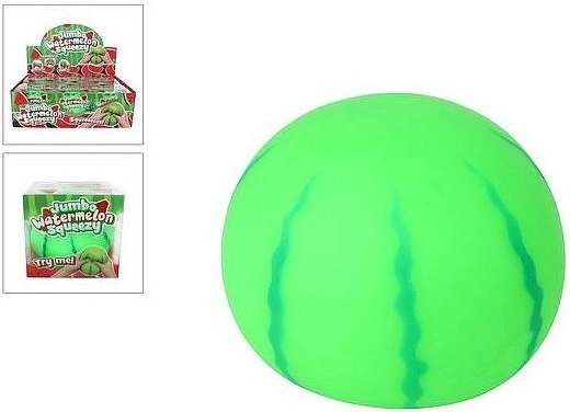 Giocattolo antistress da schiacciare a forma di anguria jumbo 11 cm