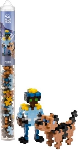 Tubo Plus-Plus con poliziotto, 100 pezzi