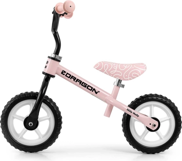Bicicletta senza pedali per bambini Milly Mally Dragon rosa