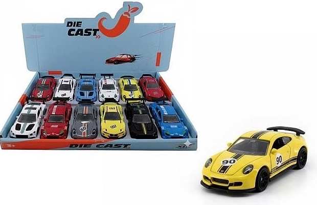 Auto sportiva in metallo da 11 cm