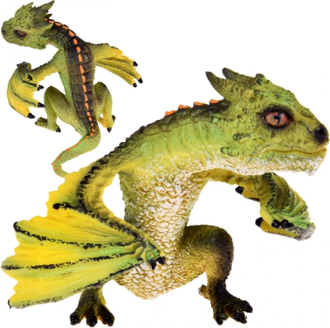 figurina drago verde – decorazione da collezione e giocattolo