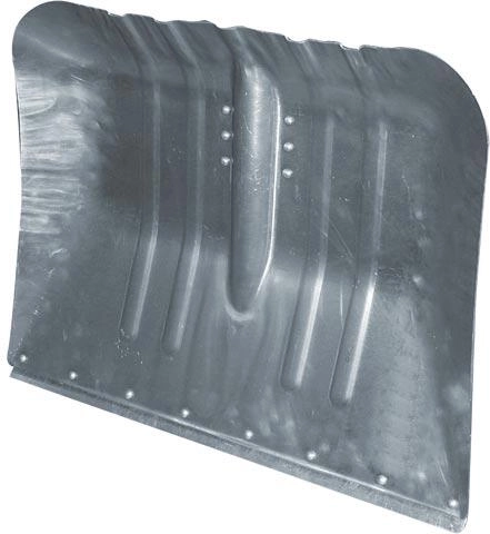 Pala da neve in alluminio curvata 47 × 38 cm senza manico