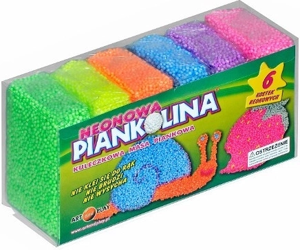 Piankolina pasta da modellare neon – set di 6 colori