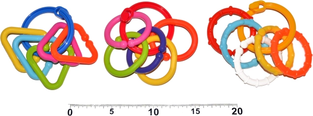 Anelli colorati per neonati