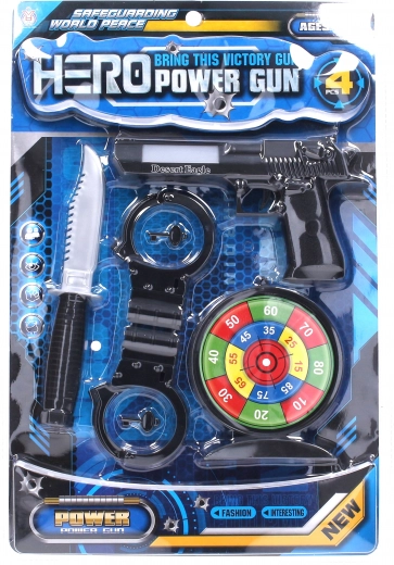 Set da polizia con effetti della pistola