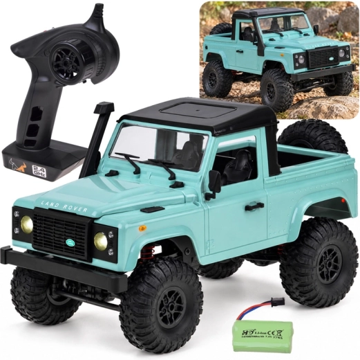 Auto fuoristrada telecomandata Land Rover Defender pickup 4x4 1:12