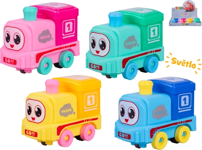 Trenino a inerzia con luce 9 cm