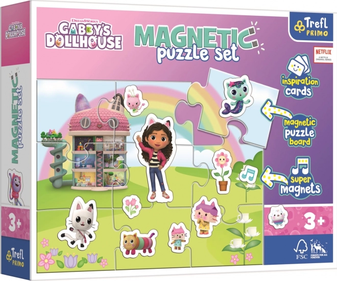 Set di puzzle magnetico La casa delle bambole di Gabby Trefl