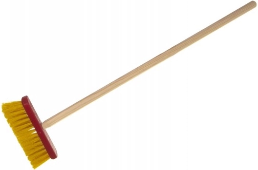 Spazzola per bambini rossa con manico in legno Teddies