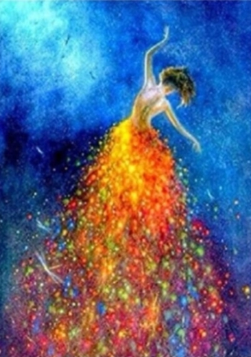 Pittura diamantata Ballerina 30 × 40 cm