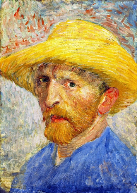 Puzzle Vincent van Gogh Autoritratto con cappello di paglia 1000 pezzi