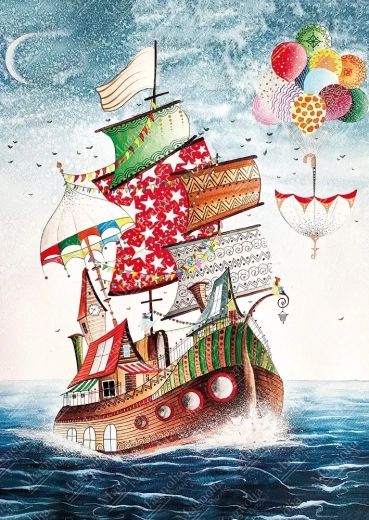 Puzzle nave libera 1000 pezzi MAGNOLIA