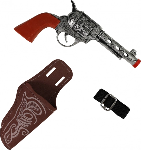 Pistola del cowboy con effetto sonoro e fondina