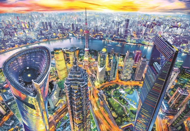 Puzzle Vista di Shanghai 2000 pezzi