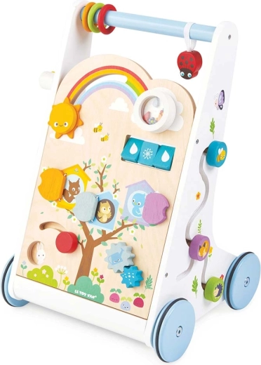 Girello educativo in legno e carrellino primi passi per bambini Le Toy Van