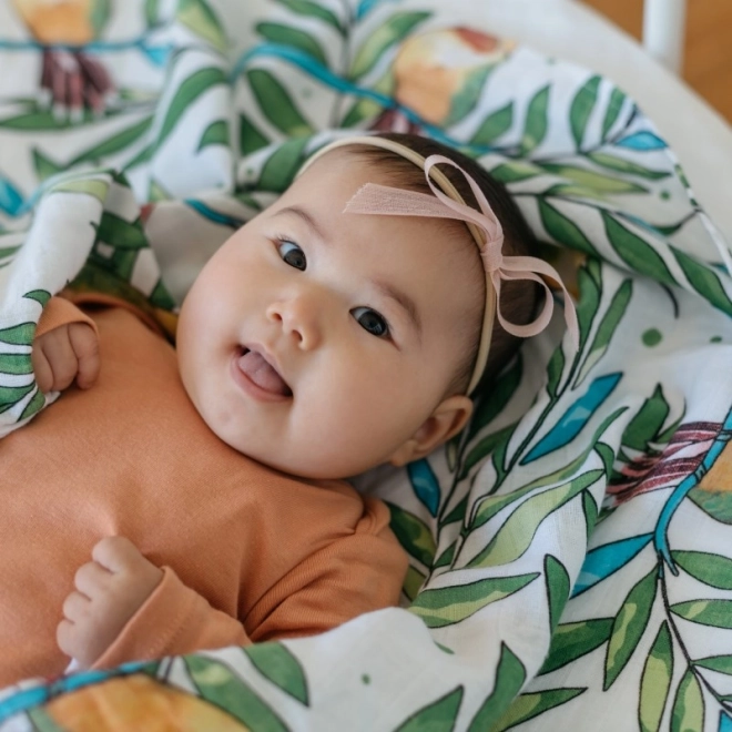 Tommy Lise mussola di cotone biologico Airy Grace 120 x 120 cm