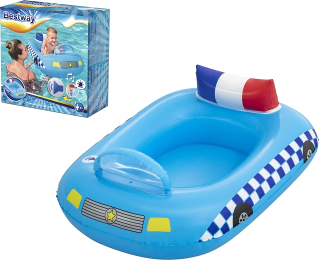 Canotto gonfiabile per bambini a forma di auto della polizia