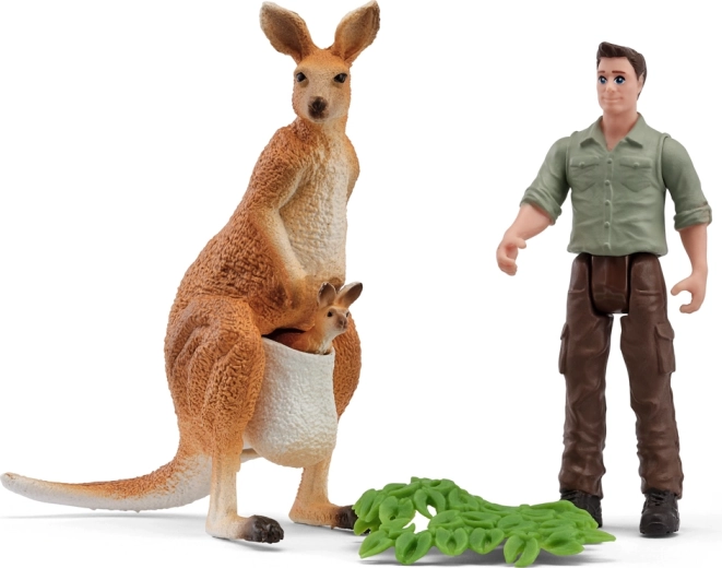 Schleich escursione con il ranger tra i canguri - 1 pezzo