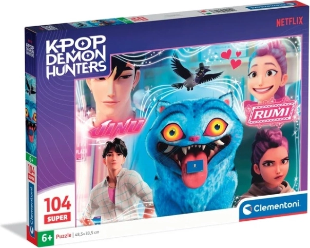 Puzzle Clementoni Super K‑Pop Demon Hunters 104 pezzi