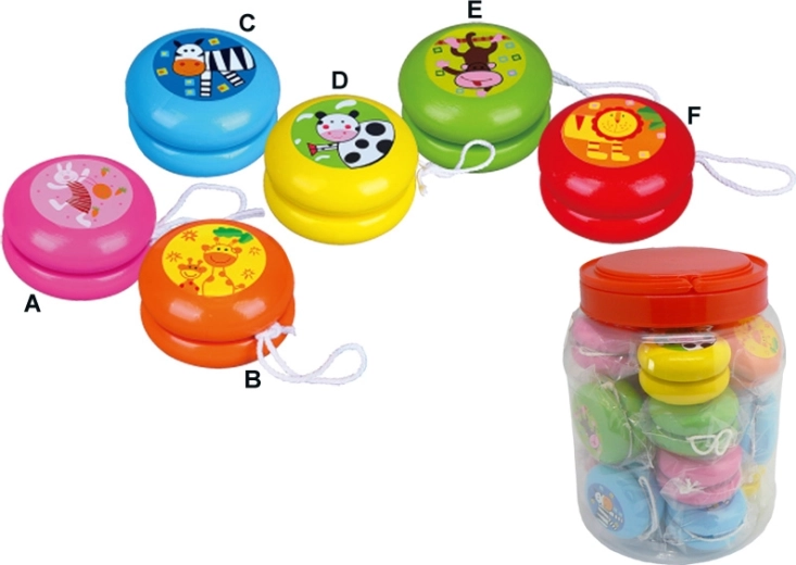 Yo-yo in legno BABU – diversi motivi