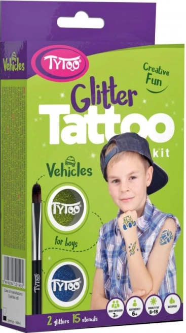 TyToo tatuaggi glitter trasporti