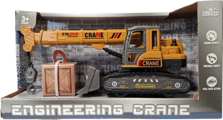 Gru cingolata da costruzione con cassone – trazione a retrocarica