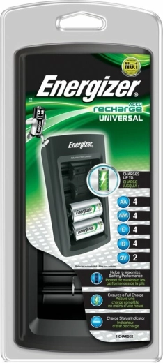 Caricabatterie universale Energizer AA, AAA, C, D e 9V