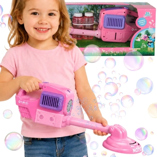 Woopie tagliaerba manuale – pistola per bolle, rosa