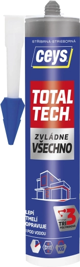 Colla e sigillante universale 290 ml CEYS Total Tech argento