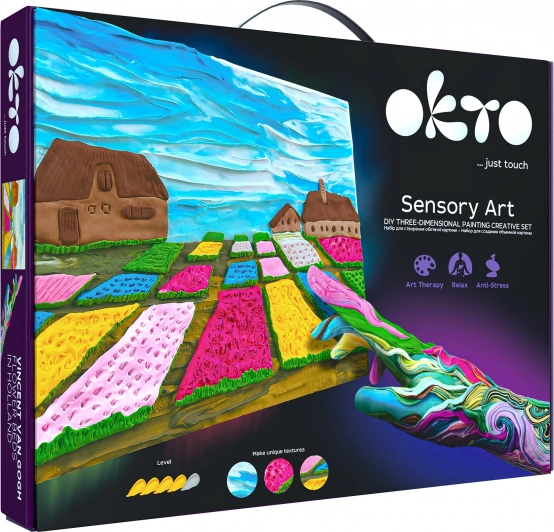 OKTO SENSOTY ART set artistico Aiuole fiorite in Olanda 30 × 40 cm