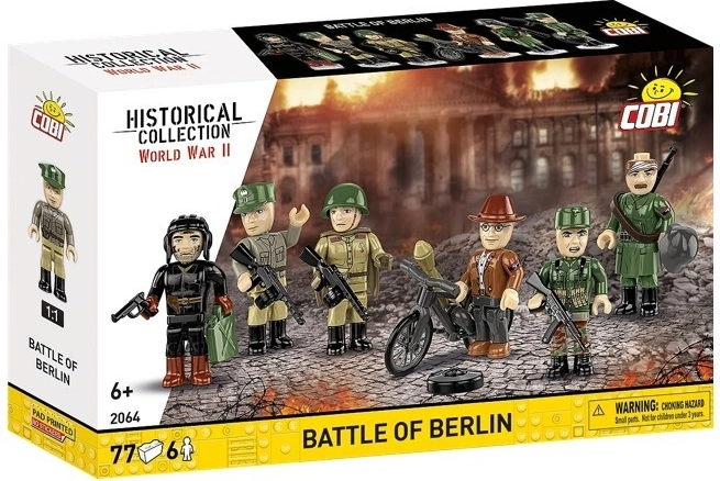 Set di costruzioni COBI Battaglia di Berlino (77 pezzi, 6 minifigure)