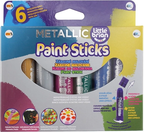 Little Brian paint Sticks colori metallizzati