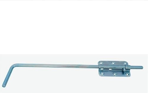 Catenaccio lungo per porta 400 mm, zincato