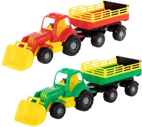Trattore con caricatore frontale e rimorchio Mighty - 1 pezzo