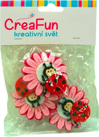 Fiore e coccinella – set creativo, 3 pz