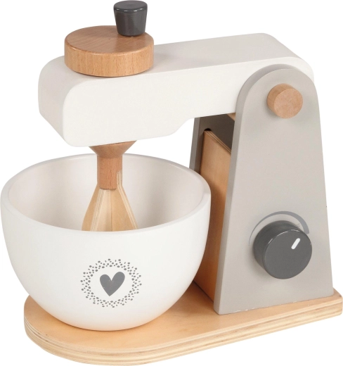 Frullatore da cucina in legno per bambini con ciotola