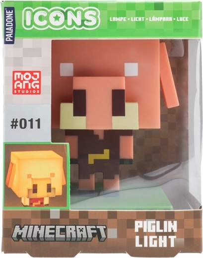 Lampada notturna Minecraft maialino Icon Light 11 cm