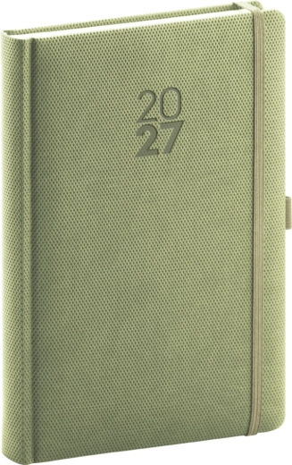Agenda giornaliera Notique Diamante 2027 oliva 15 × 21 cm
