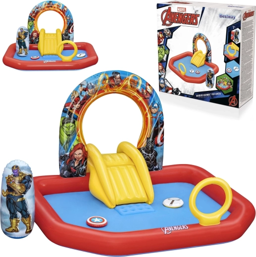 Centro giochi d’acqua gonfiabile MARVEL Avengers 211 × 198 × 125 cm