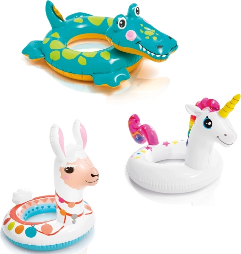 Ciambella gonfiabile per bambini INTEX – lama, unicorno e coccodrillo