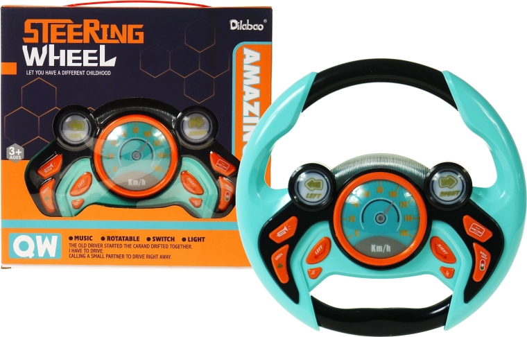 Volante interattivo per bambini a batterie