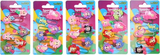 Mollette e segnalibri sirena, set da 6 pezzi