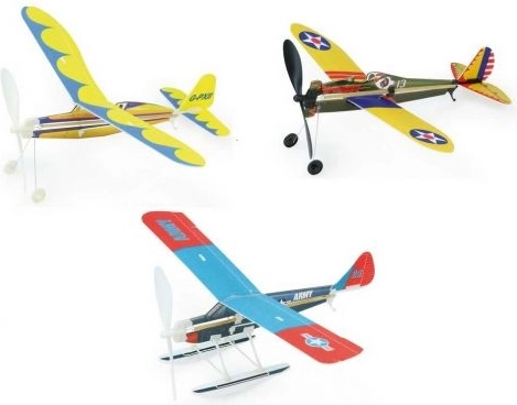 Costruzioni aereo Vilac con elica a carica, blu