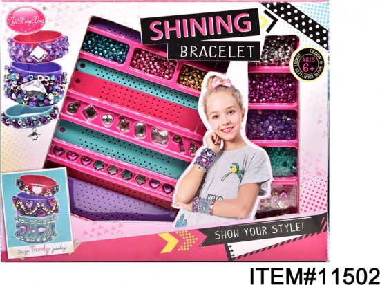 Creazione di braccialetti – set creativo per realizzare braccialetti con perline