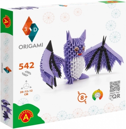 Origami 3D pipistrello - set creativo