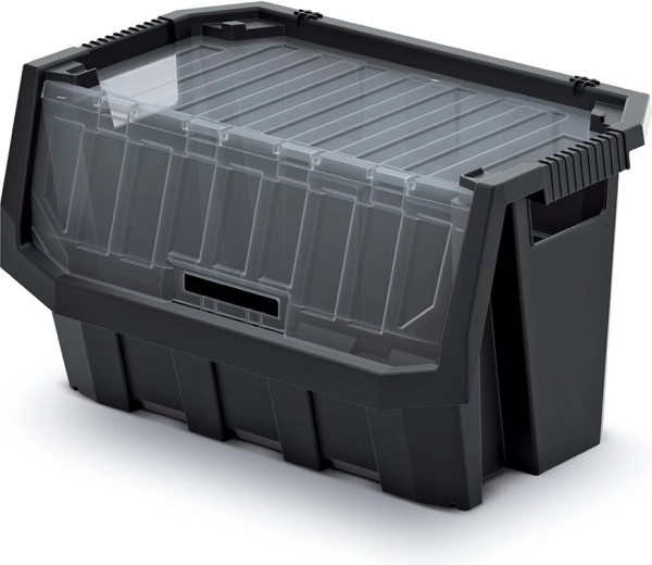 Box portaoggetti in plastica Truck Max Plus 60 l, nero