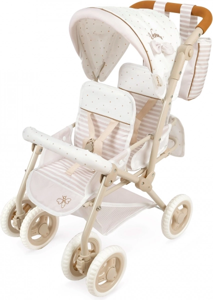 Passeggino pieghevole per bambole gemellare Verona 72 cm